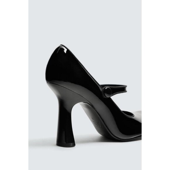 ZARA LEATHER HEELED STRAPPY SHOES FOR ZARA X DISNEY HARRY LAMBERT - Picture 4 of 6